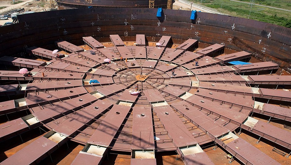 Construcción de tanque de almacenamiento de crudo ejecutada por LATICON